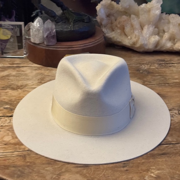 New Dobbs Kemosabe Stetson Felt Flat Brim Hat Fedora 7 56 7 1/8 57 Nick Fouquet - Picture 2 of 4